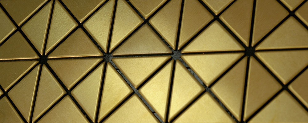 Deco brass tile