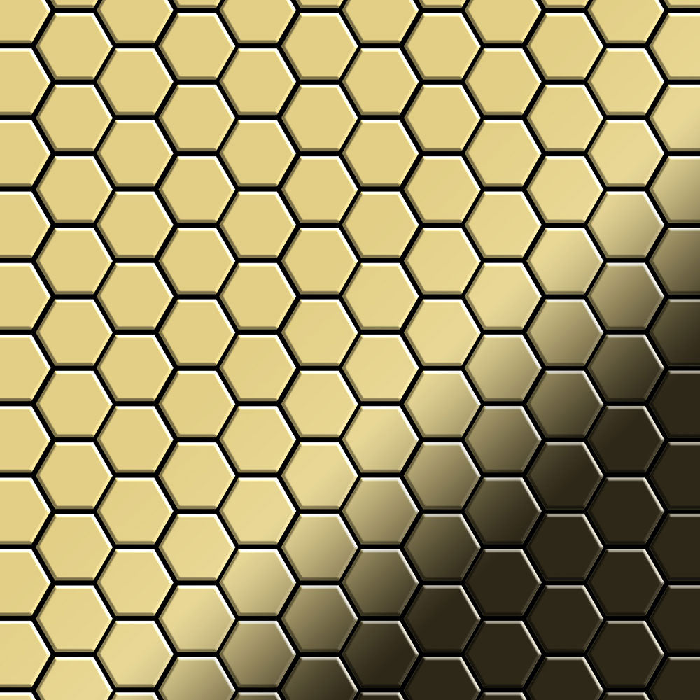 Honey brass tile