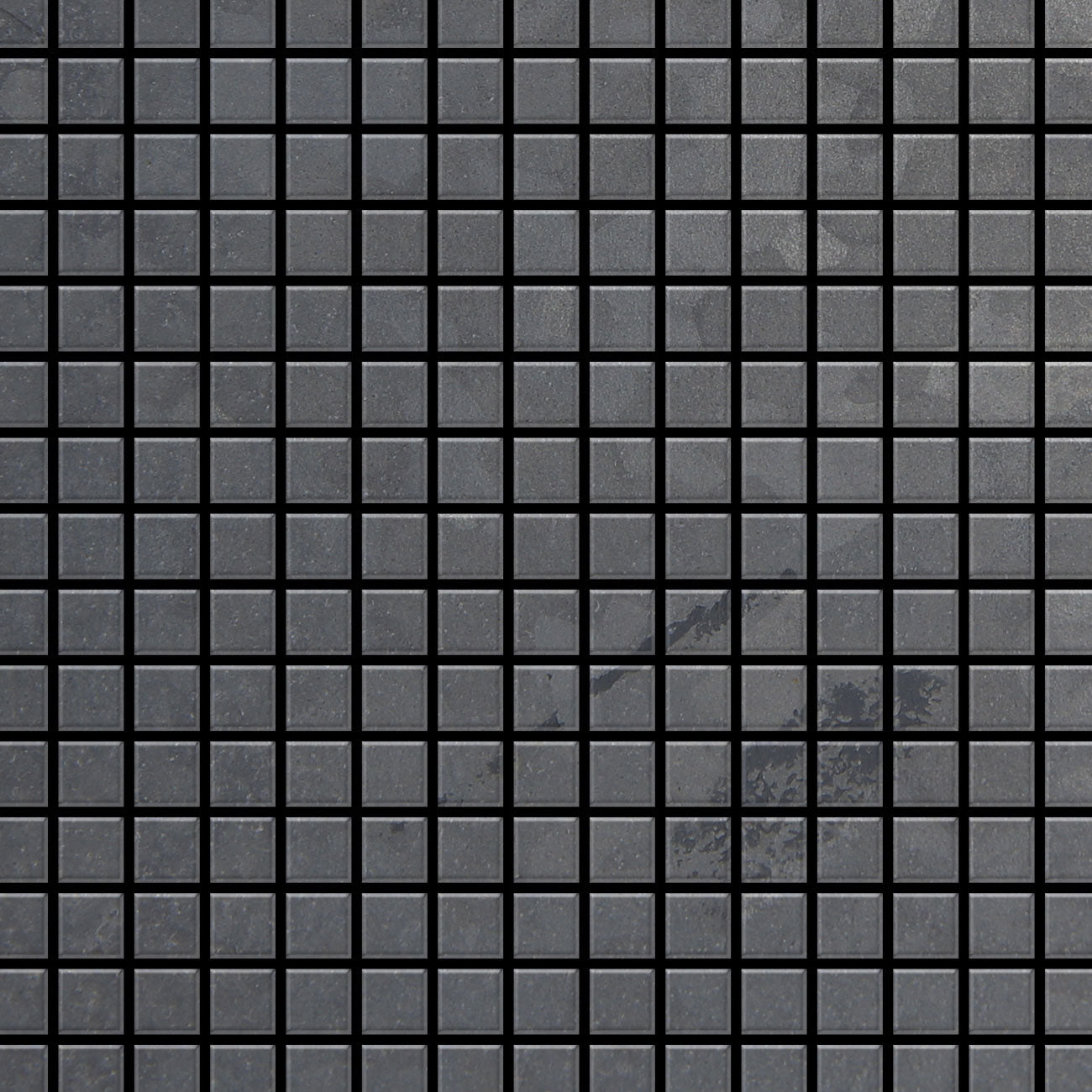 Mosaic raw steel tile