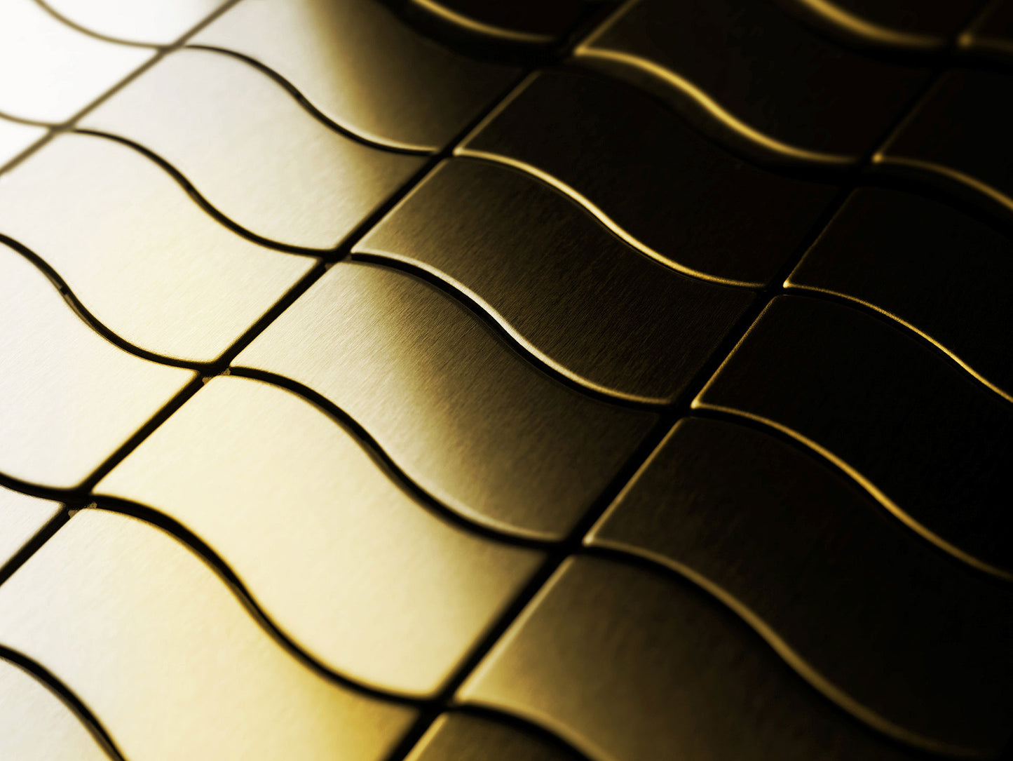 Flux titanium gold tile