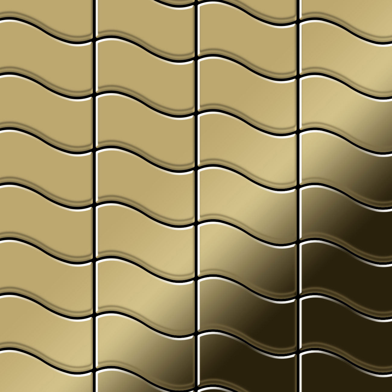 Flux titanium gold tile