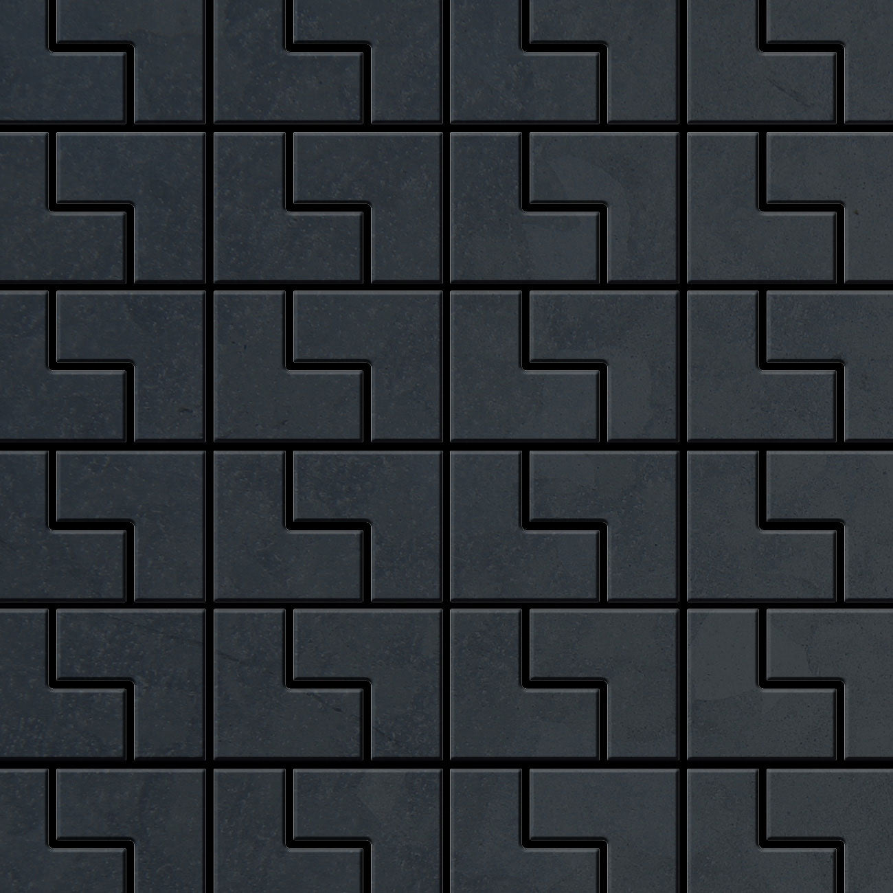 Kink raw steel tile