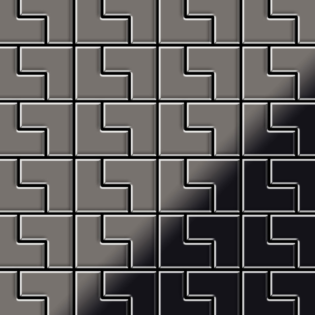 Kink titanium smoke tile