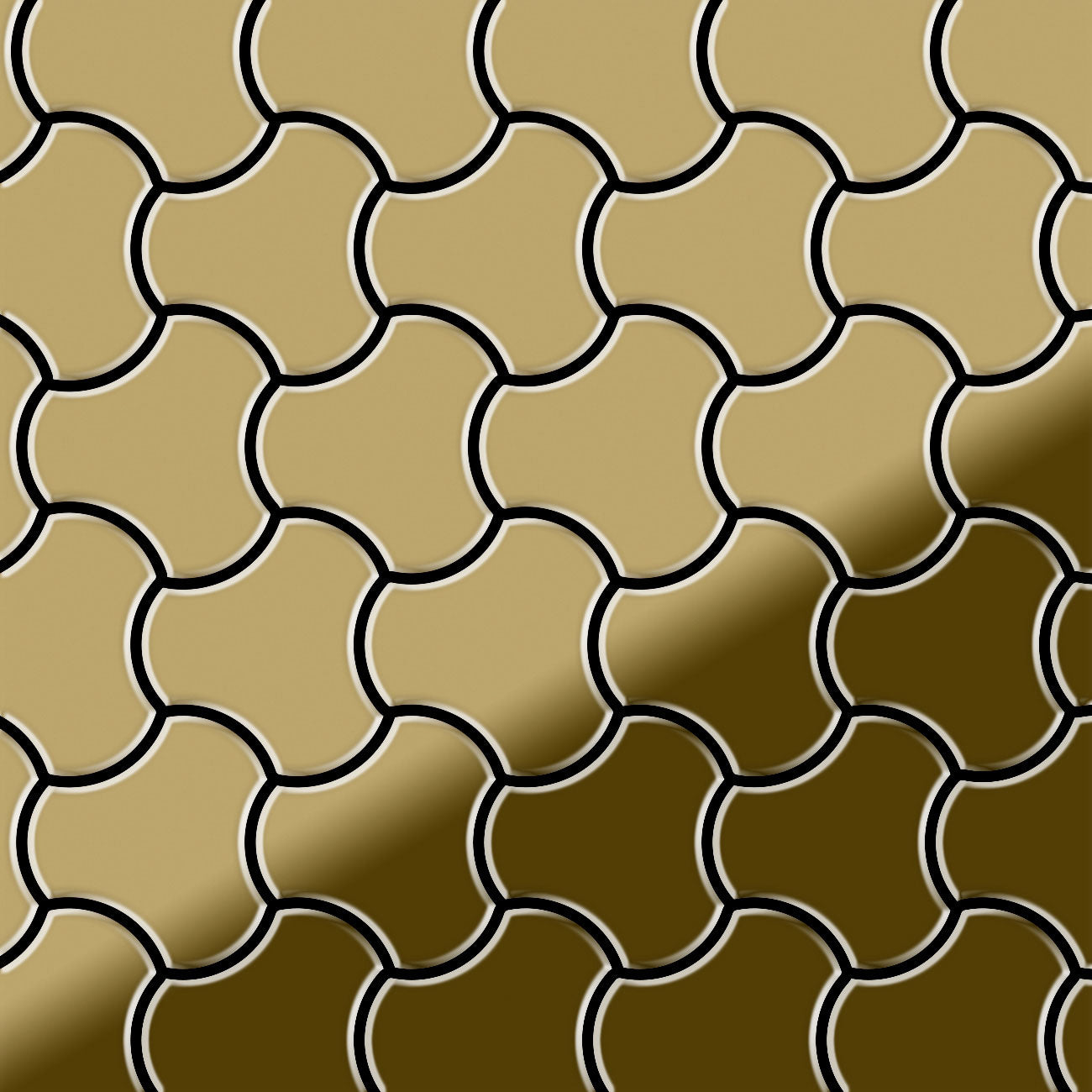 Ubiquity titanium gold tile