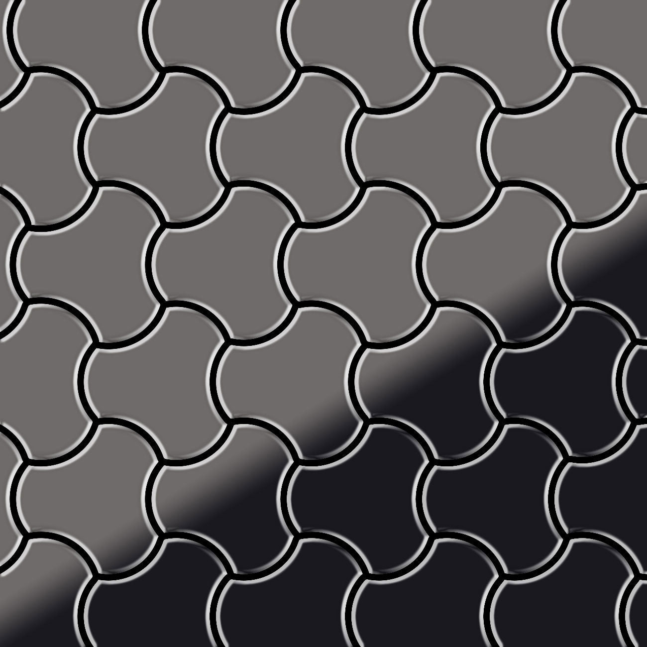 Ubiquity titanium smoke tile