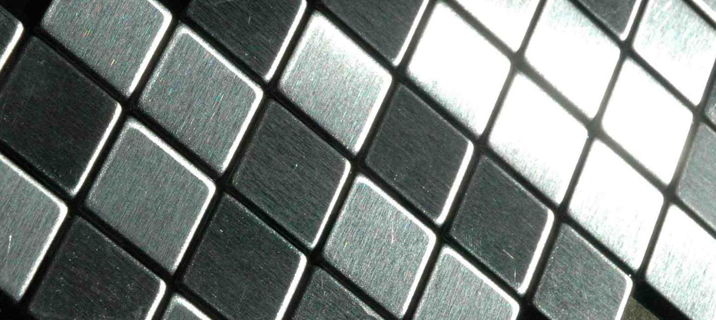 Diamond stainless steel tile