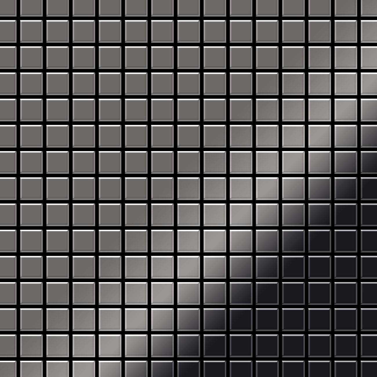 Mosaic titanium smoke tile