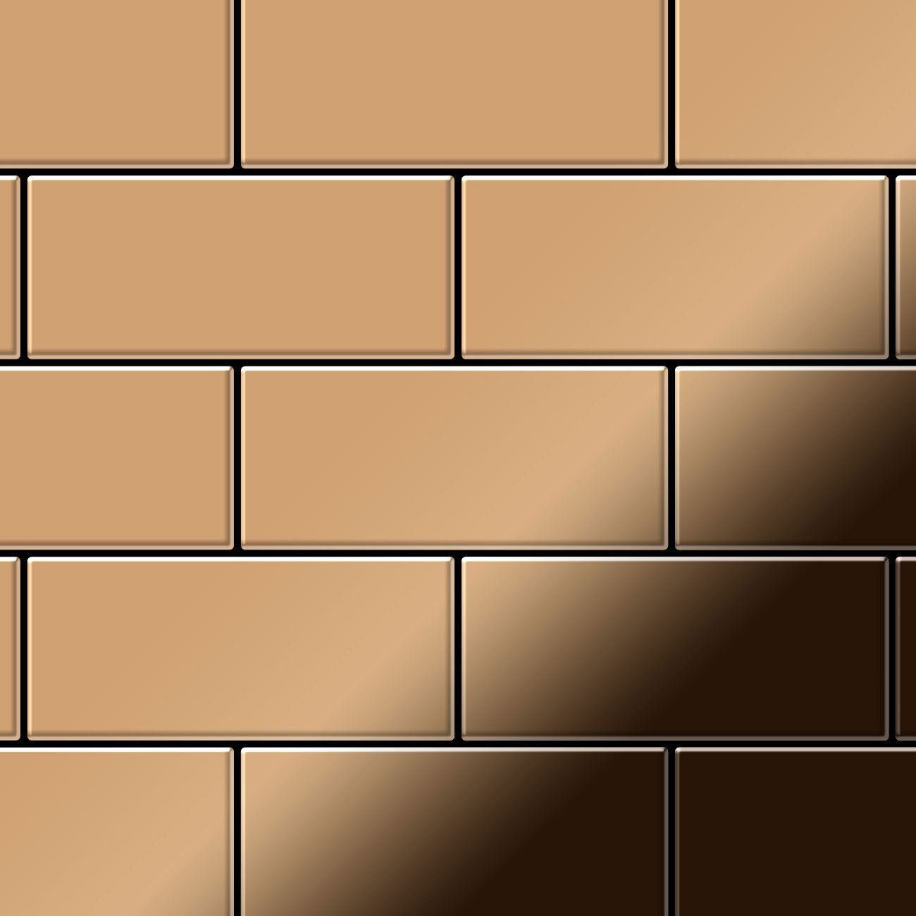 Subway titanium amber tile