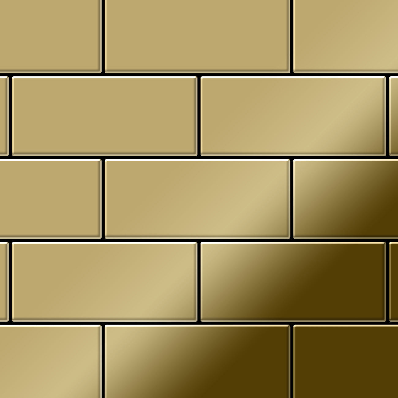 Subway titanium gold tile