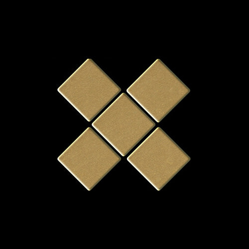 Diamond brass tile