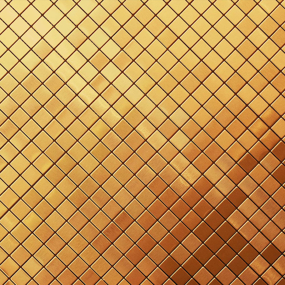 Diamond titanium gold tiles