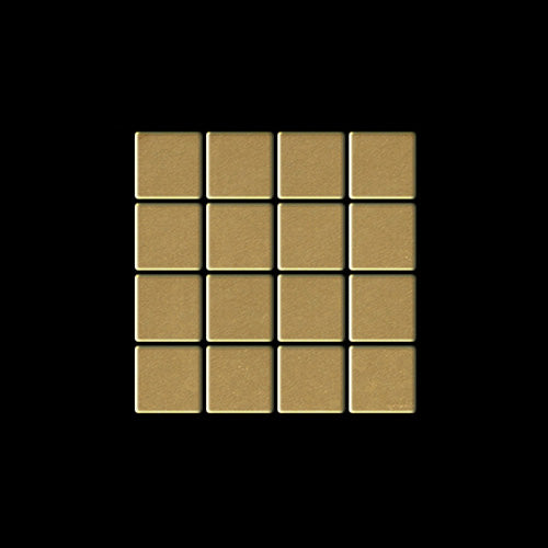 Glomesh titanium gold tile