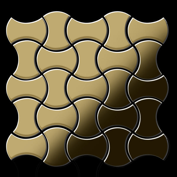 Infinit titanium gold tile