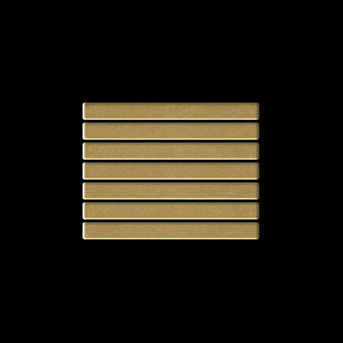 Linear brass tile