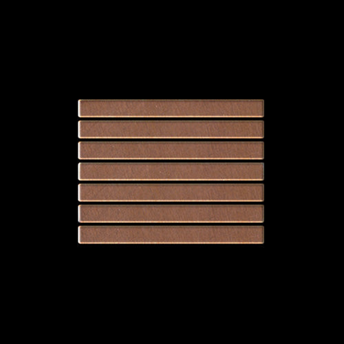 Linear copper tile