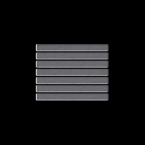 Linear raw steel tile