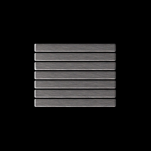 Linear titanium smoke tile