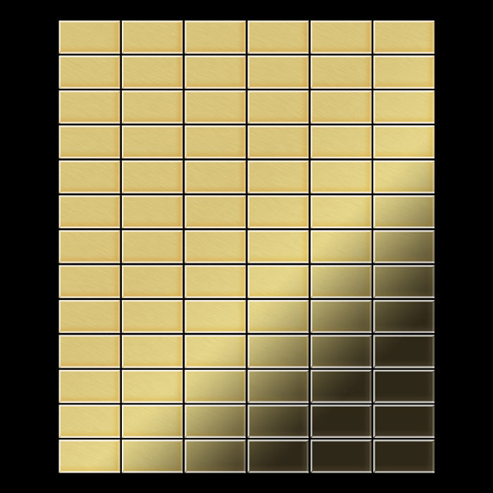 Bauhaus brass tiles