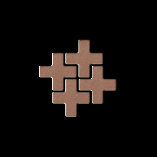 Swiss Cross titanium smoke tile