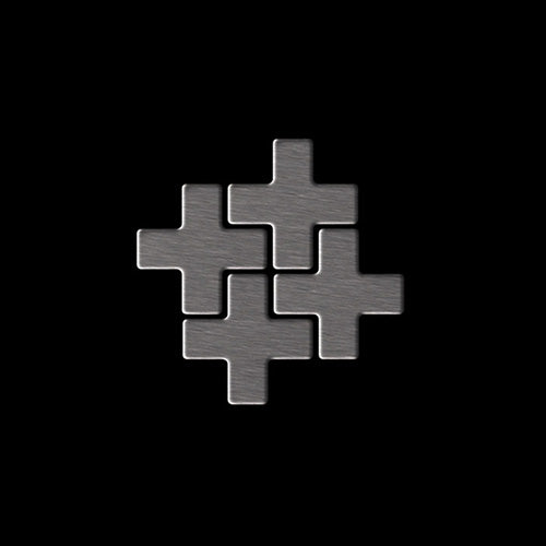 Swiss Cross titanium smoke tile